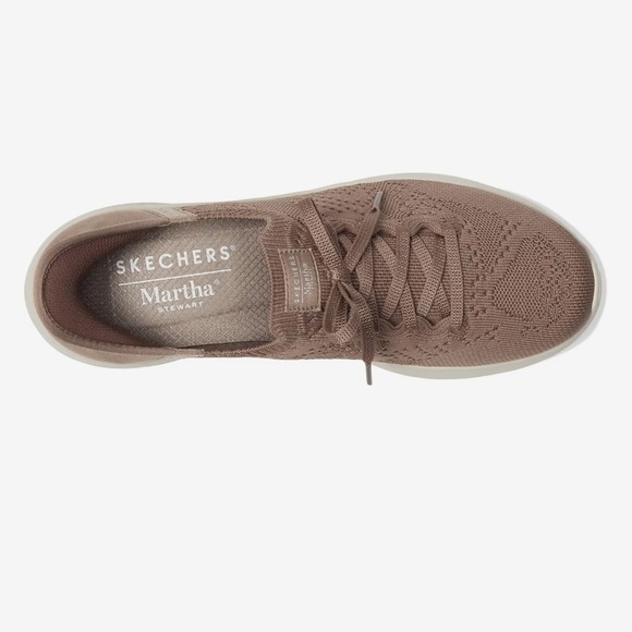 NEW Womens SKECHERS MARTHA STEWART SLIP-INS: ULTRA‎ FLEX 3.0 Mocha KNIT Shoes - Picture 2 of 13